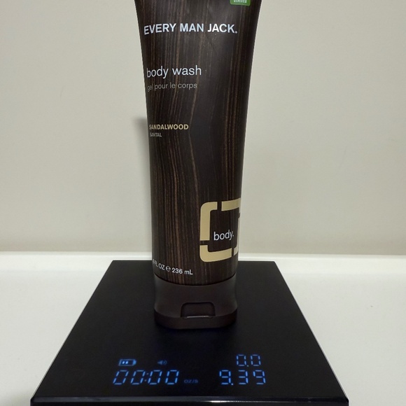 Every Man Jack Sandalwood Body Wash and Shower Gel 8 Fl Oz / 236 ml New - Picture 2 of 3